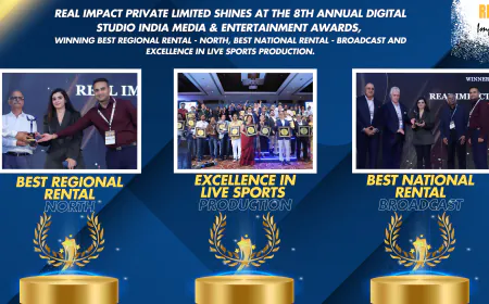 Real Impact Private Limited Triumphs with Three Prestigious Awards at The 8th Annual Digital Studio India Media & Entertainment Awards