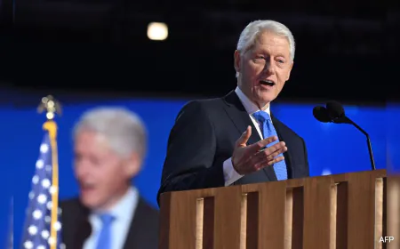 Ex-US President Bill Clinton In Hospital For Fever, Remains In "Good Spirits"