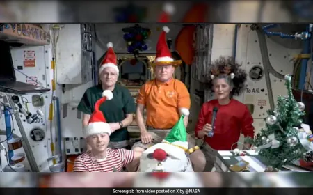 Sunita Williams, Her Space Station 'Family' Send Christmas Greetings To All