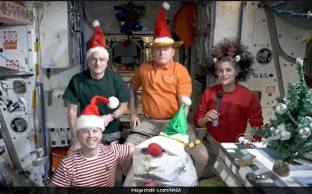 Did Sunita Williams Take Santa Hats On 6-Day ISS Mission? NASA Responds