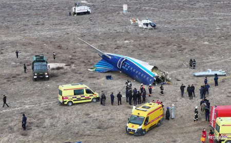"External Interference" Caused Plane Crash In Kazakhstan: Azerbaijan Airlines