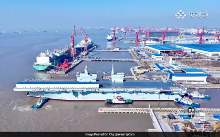 After New Fighter Jet, China Unveils World's Biggest Amphibious Ship