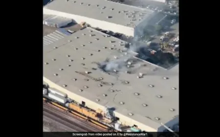 Video: Plane Crashes Into California Building, Smoke Billows From Huge Hole