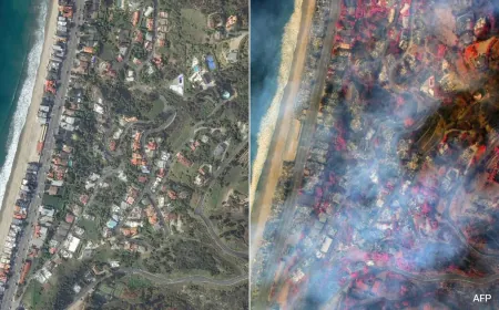 What "Hell" Looks Like: Satellite Pics Show Los Angeles Ravaged By Wildfire