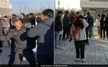 Violent Protest In China After Student Falls To His Death At Pucheng School
