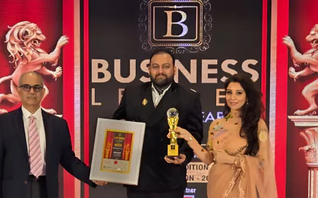 Shri Nitin Tiwari Chairman of Aarav Global Group Wins Business Leader of the Year at World HRD Congress