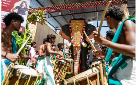 Trisha Krishnan Gifts Realistic Mechanical Elephant to Temples in Aruppukottai, Tamil Nadu, with People for Cattle in India