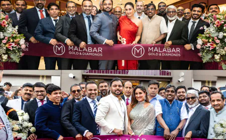Malabar Gold & Diamonds Opens New Showrooms in Birmingham and Southall in the UK, Inaugurated by Bollywood Star Kareena Kapoor Khan