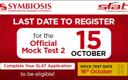 Last Chance to Register for SLAT 2026 Mock Test by 15th October – Complete Your Application Now