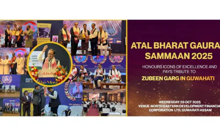 Atal Bharat Gaurav Sammaan 2025 by Awards Trust of India Honours Icons of Excellence and Pays Tribute to Zubeen Garg in Guwahati Assam