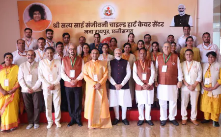 Honourable Prime Minister Shri Narendra Modi Graces the Largest Gathering of Paediatric Cardiac Surgery Patients at Nava Raipur