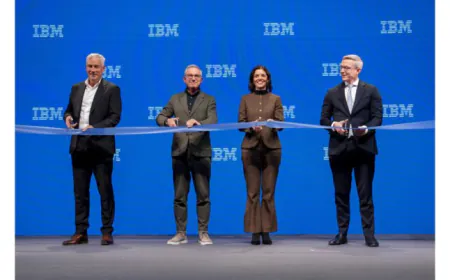 German Federal Minister for Digital Affairs and State Modernization, Dr. Karsten Wildberger, and IBM Executives inaugurate IBM German Headquarters and Technology Campus in Ehningen