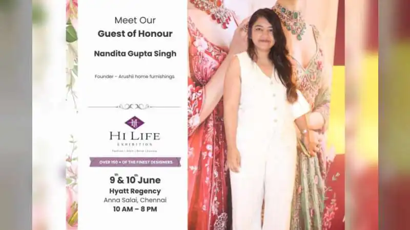 Nandita Gupta Singh Honoured at Hi Life Exhibition Chennai, Event Sees Strong Visitor Response